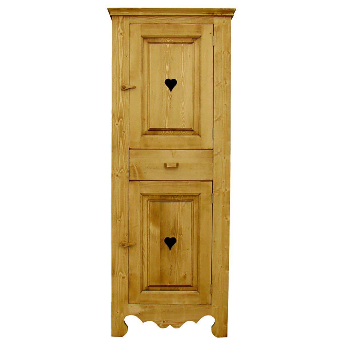 Dulap Rustic cu 2 usi si 1 sertar, 66 x 43 x 170 cm
