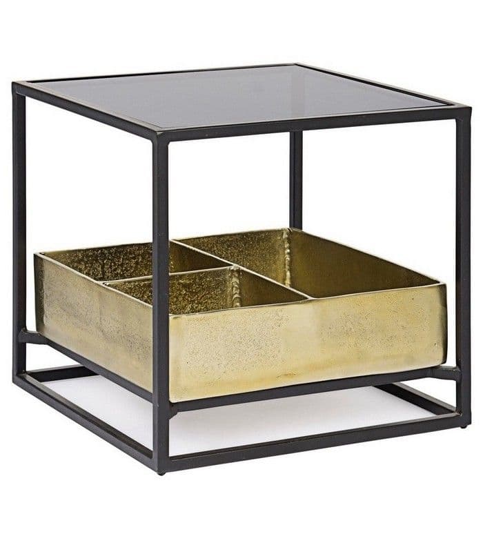 MASUTA DE CAFEA MAVILA CU SPATIU DE DEPOZITARE 42X42