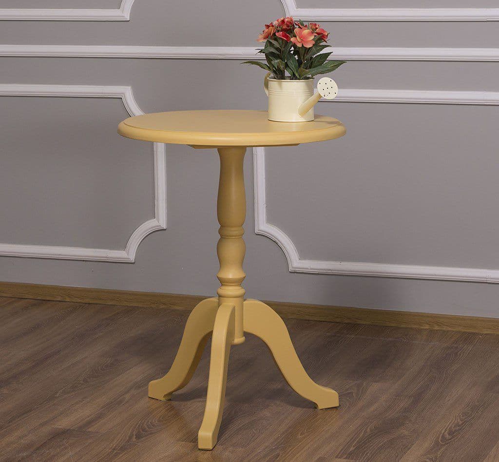 Masuta de cafea rotunda lemn masiv, 60 x 60 x 78 cm