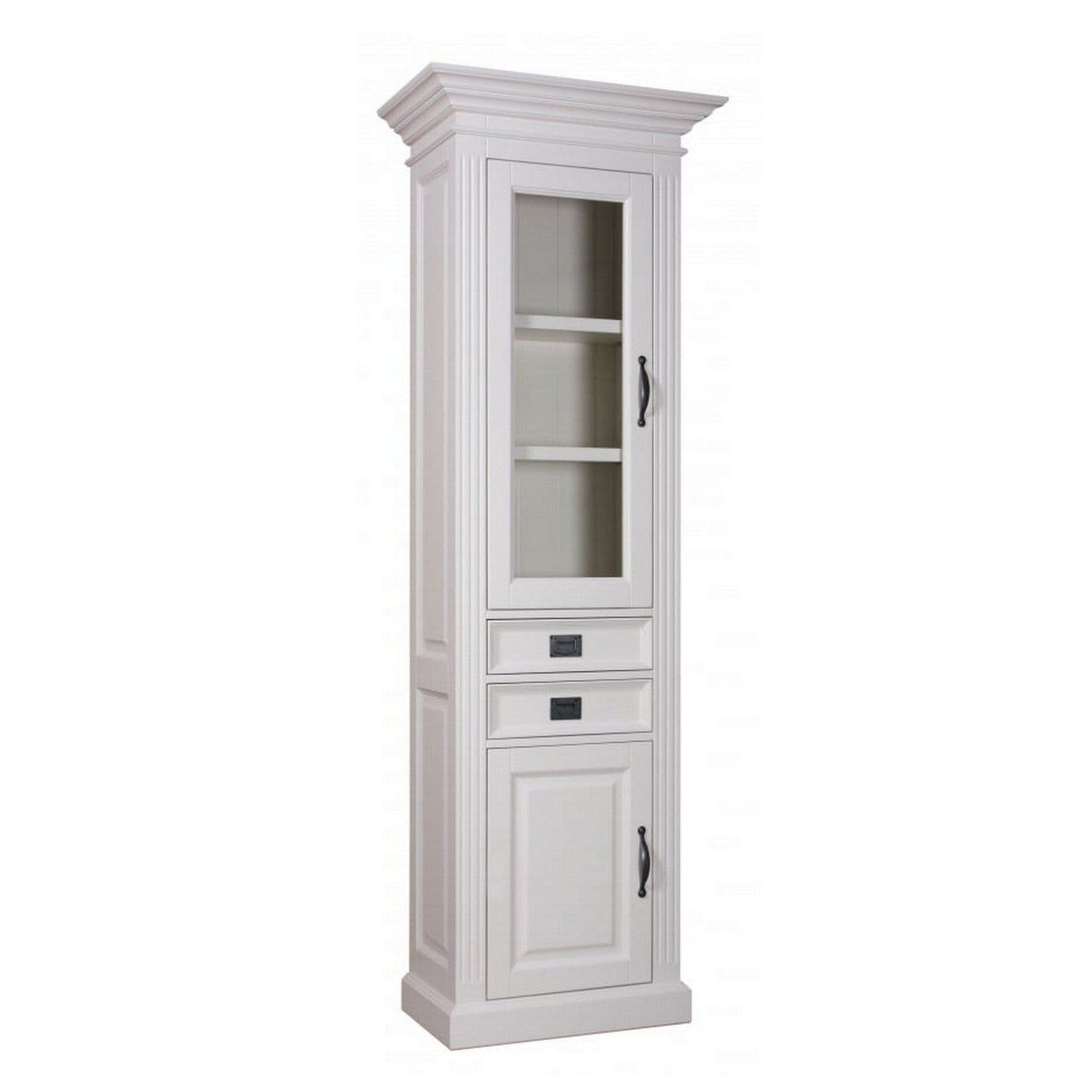 Vitrina soldat Lovely Home cu 2 usi si 2 sertare, 70 x 39 x 210 cm