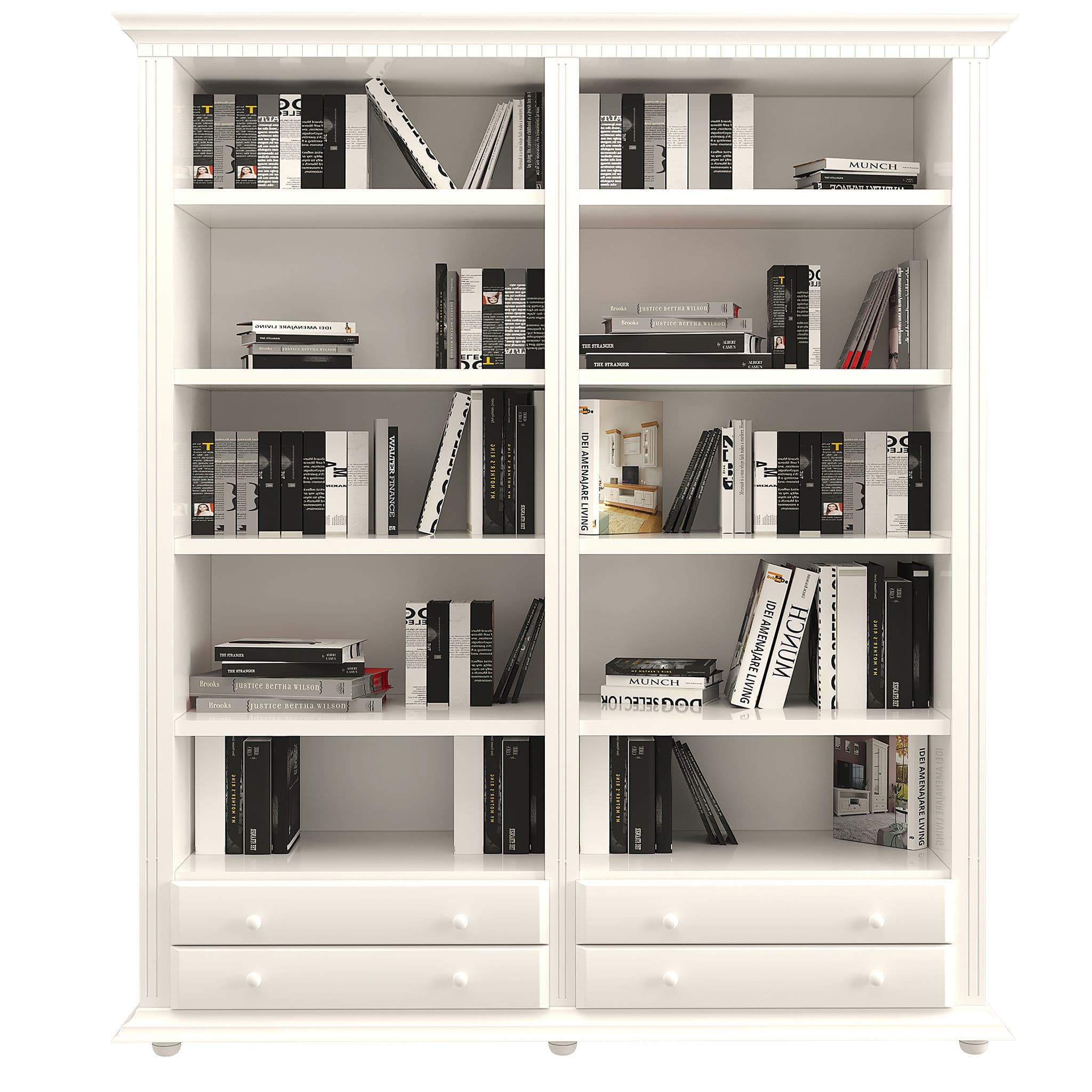Biblioteca Luxus lemn masiv 180 x 45 x 203cm