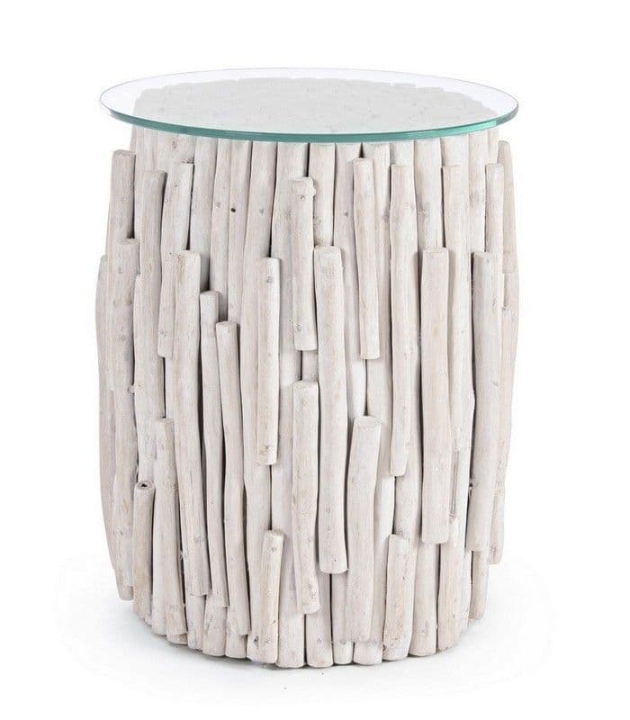 MASUTA DE CAFEA ROTUNDA SAHEL CU STICLA
