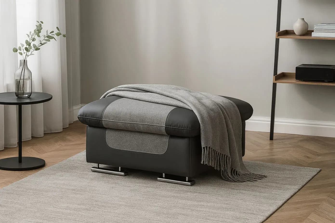 Taburet tapitat Helios Stofa, L101xA81xH45 cm – Personalizabil
