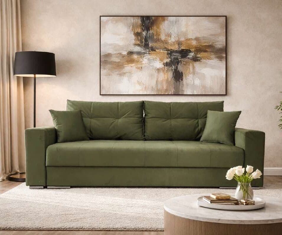 Canapea extensibila Frida cu lada depozitare, personalizabila, 235 x 104 cm