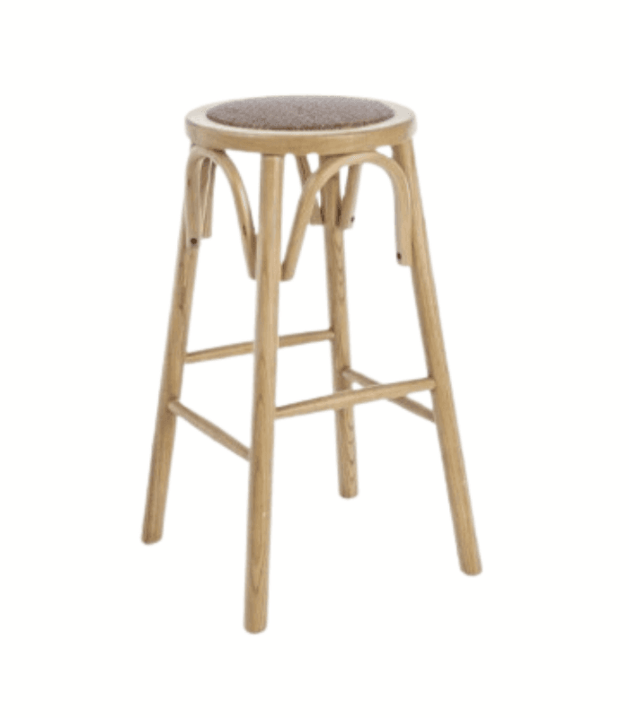 TABURET DE BAR, NATURAL, CIRCLE