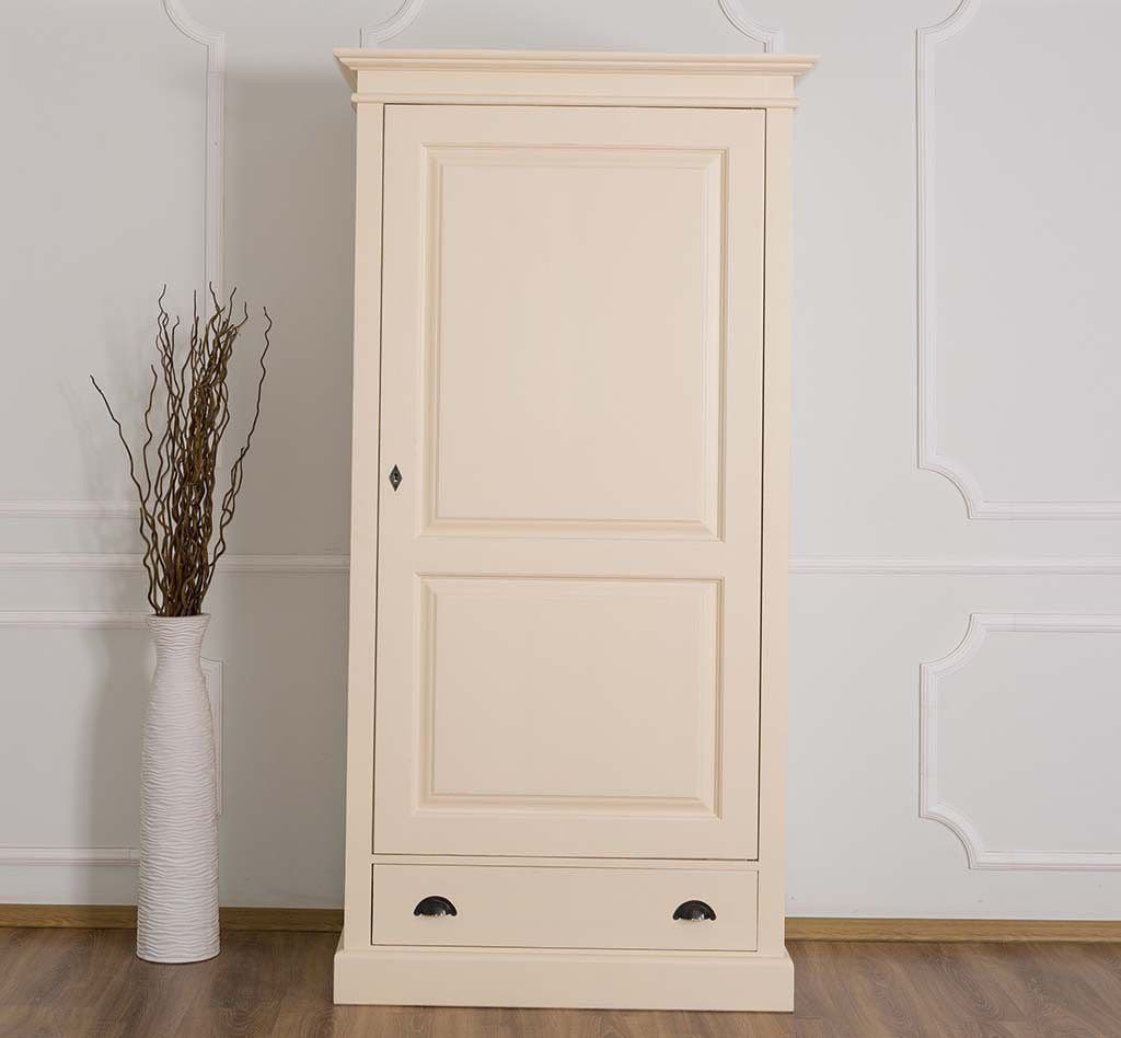 Dulap lemn masiv, 1 usa si 1 sertar, 103 x 59 x 200 cm