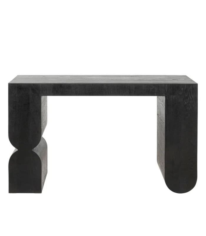 CONSOLA CURVE NEGRU 120X76CM