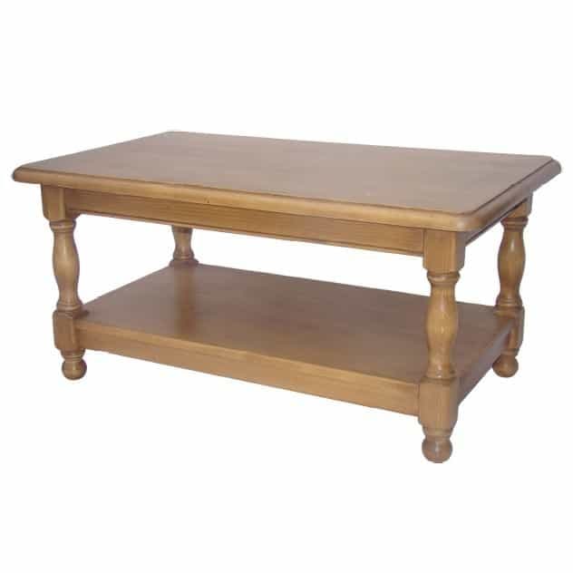 Masuta living lemn masiv Inka, 100 x 60 x 48 cm