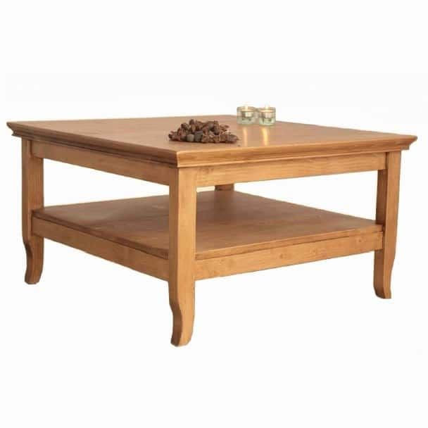 Masuta de cafea Inka lemn masiv, 80 x 80 x 50 cm