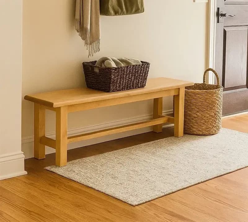 Banca lemn masiv Inka, 120 x 35 x 45 cm