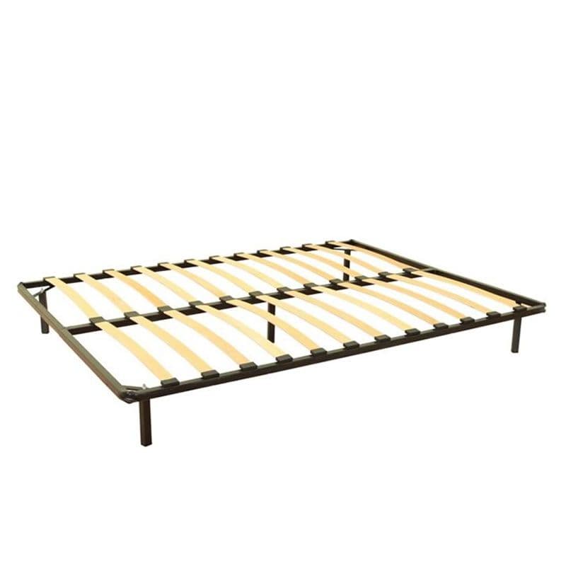 Somiera metalica cu lamele din lemn stratificat elastic