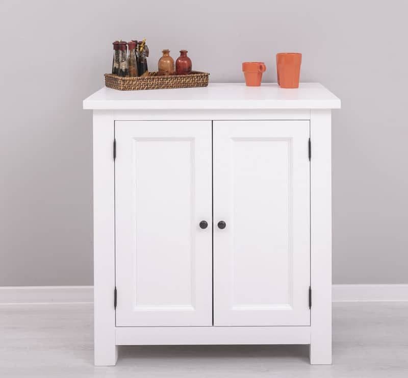 Dulap de bucatarie cu 2 usi, lemn masiv, 86 x 65 x 90 cm