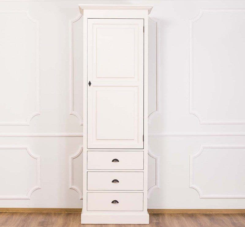 Dulap lemn masiv cu 1 usa si 3 sertare, 75 x 40 x 220 cm
