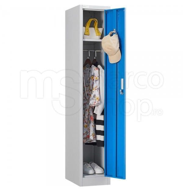 Vestiar metalic 1 usa – gri albastru – M002