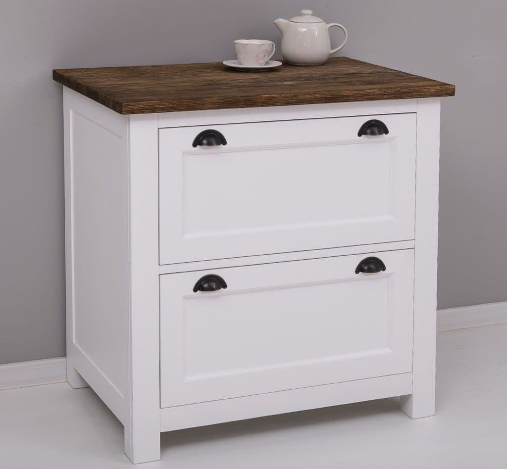 Dulap / Modul de bucatarie cu 2 sertare lemn masiv, 92 x 65 x 90 cm