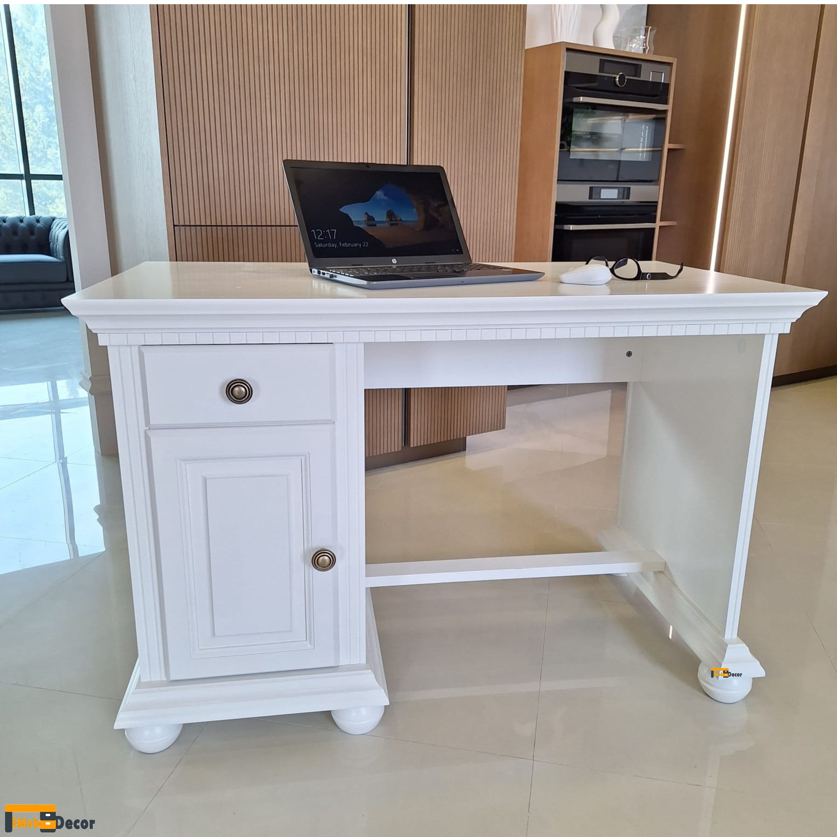 Birou Luxus lemn masiv 120 x 65.5 x 80cm