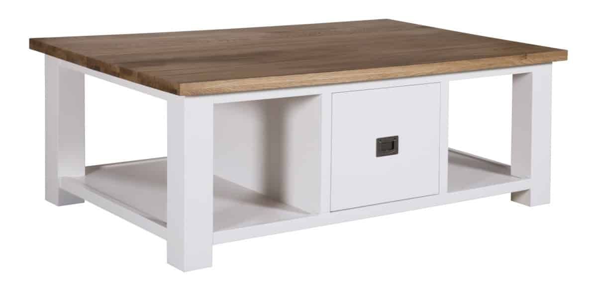 Masuta Lovely Kubic Oak cu 2 sertare