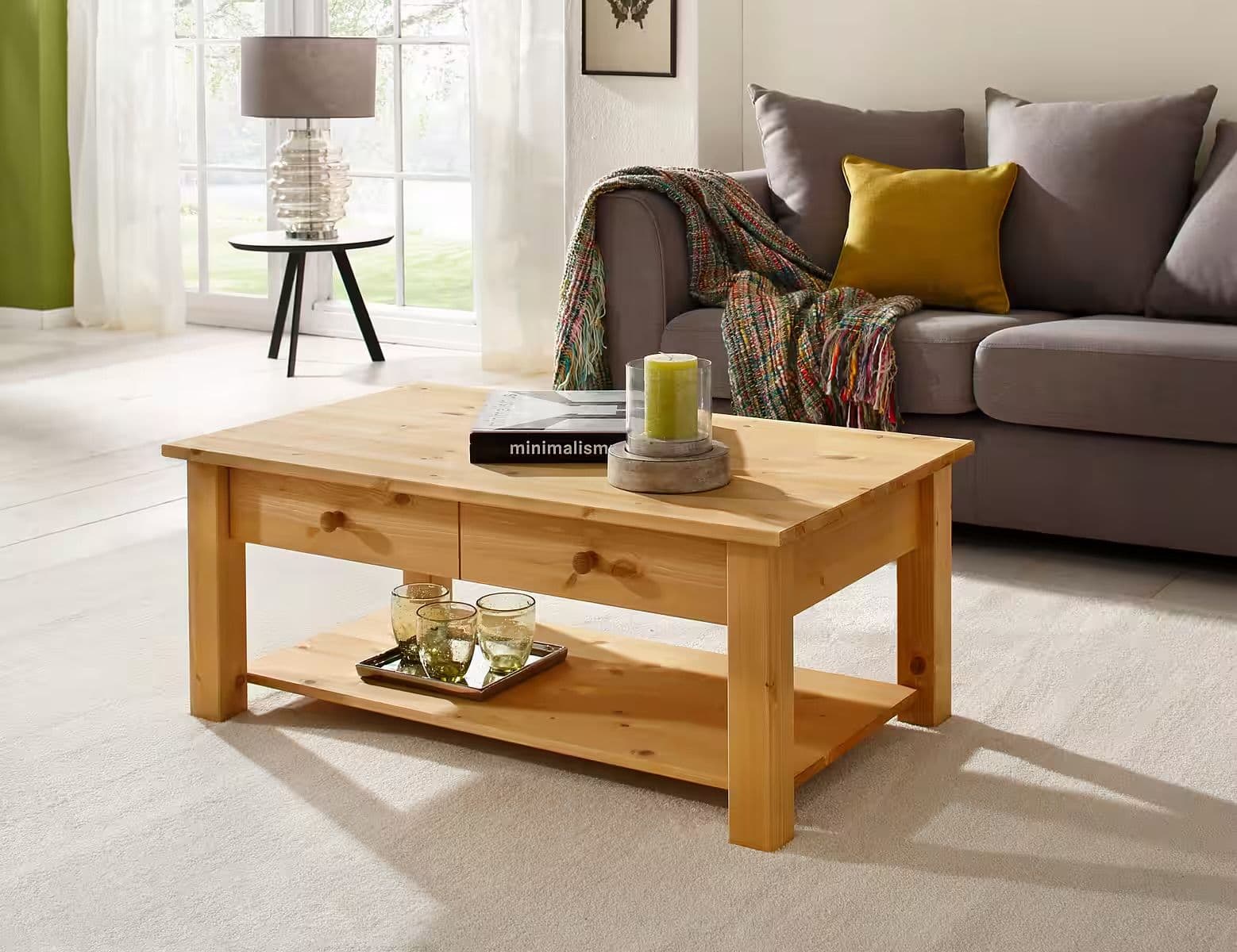 Birou ~Veneția~ in stil rustic, material lemn masiv de pin, 140 cm lungime