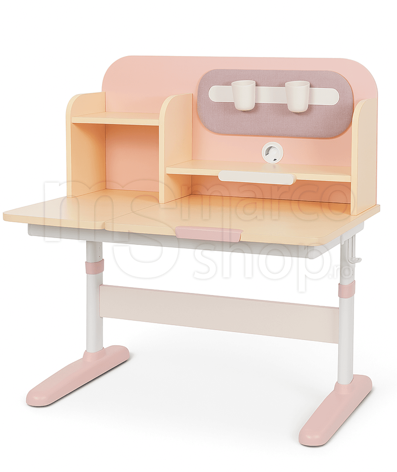 Birou ergonomic, inaltime reglabila pentru copii Pink