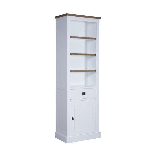 Biblioteca Lovely Kubic Oak lemn masiv si mdf, 70 x 40 x 210 cm