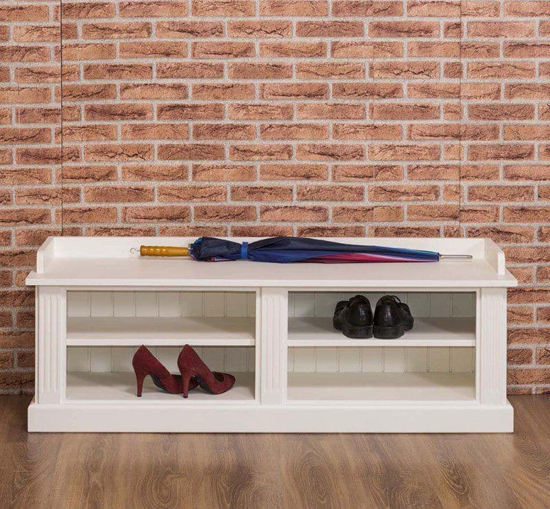 Pantofar sau bancheta hol lemn masiv, 138 x 40 x 50 cm