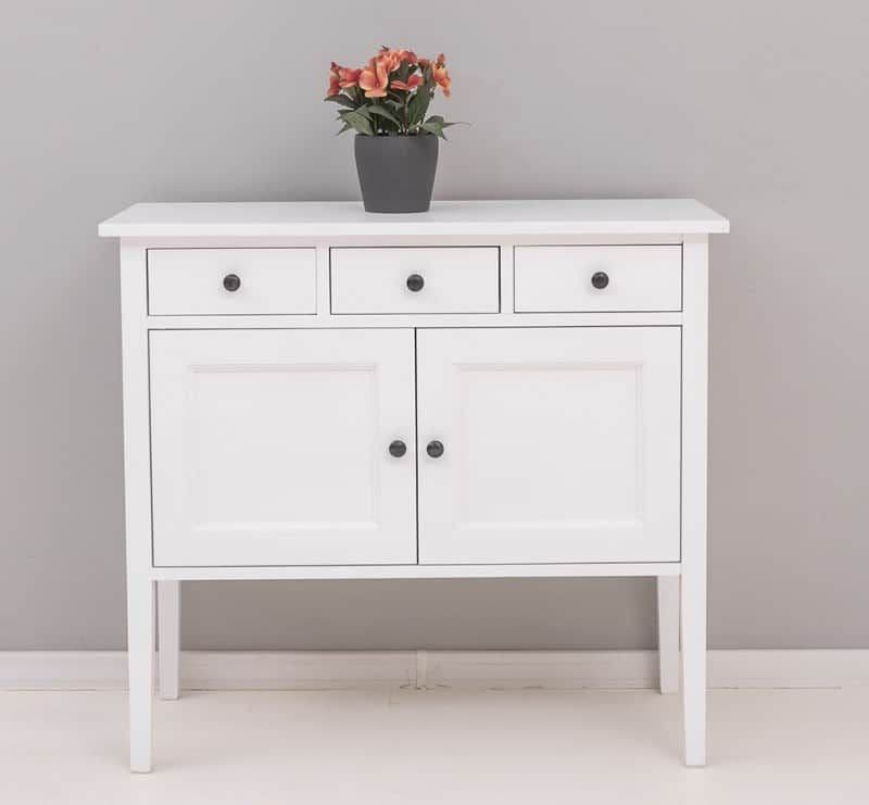Comoda Lola lemn masiv, cu 2 usi si 3 sertare, 100 x 41 x 90 cm