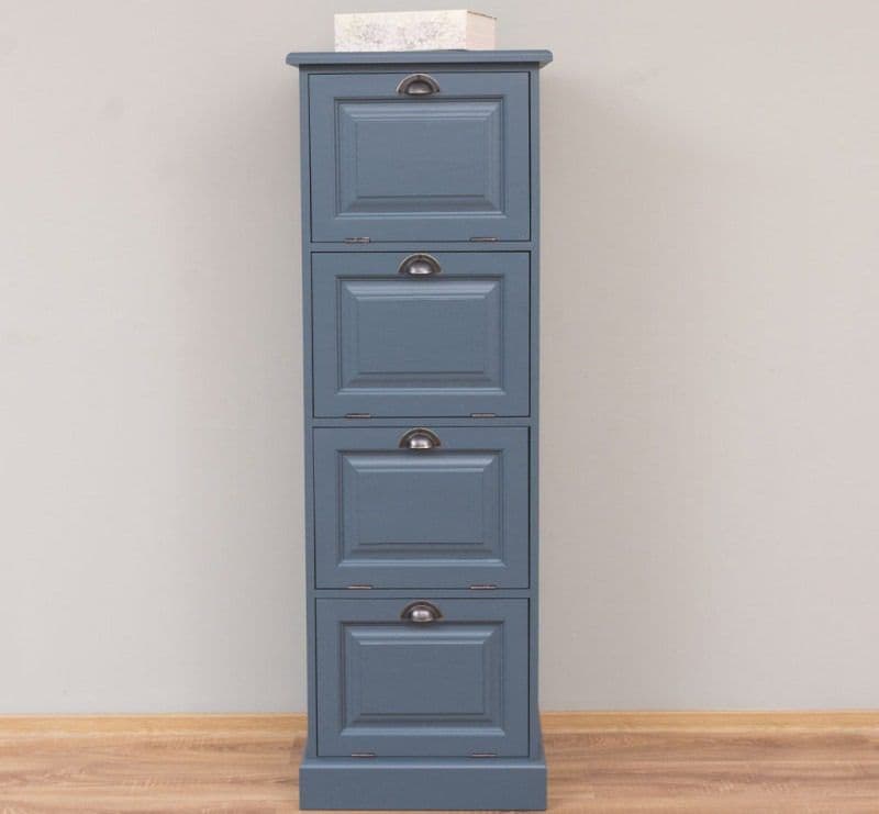 Comoda lemn masiv, 4 usi rabatabile, 55 x 40 x 163 cm