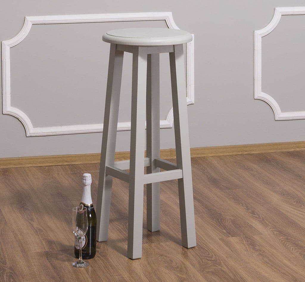 Scaun de bar Cronos lemn masiv, 35 x 35 x 82 cm