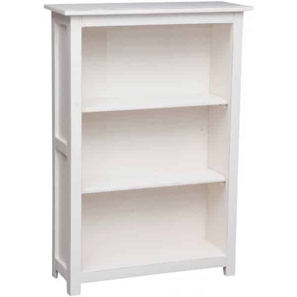 Biblioteca Dolce Toscana, alb unt antik, lemn de tei, 68 x 25 x 98 cm