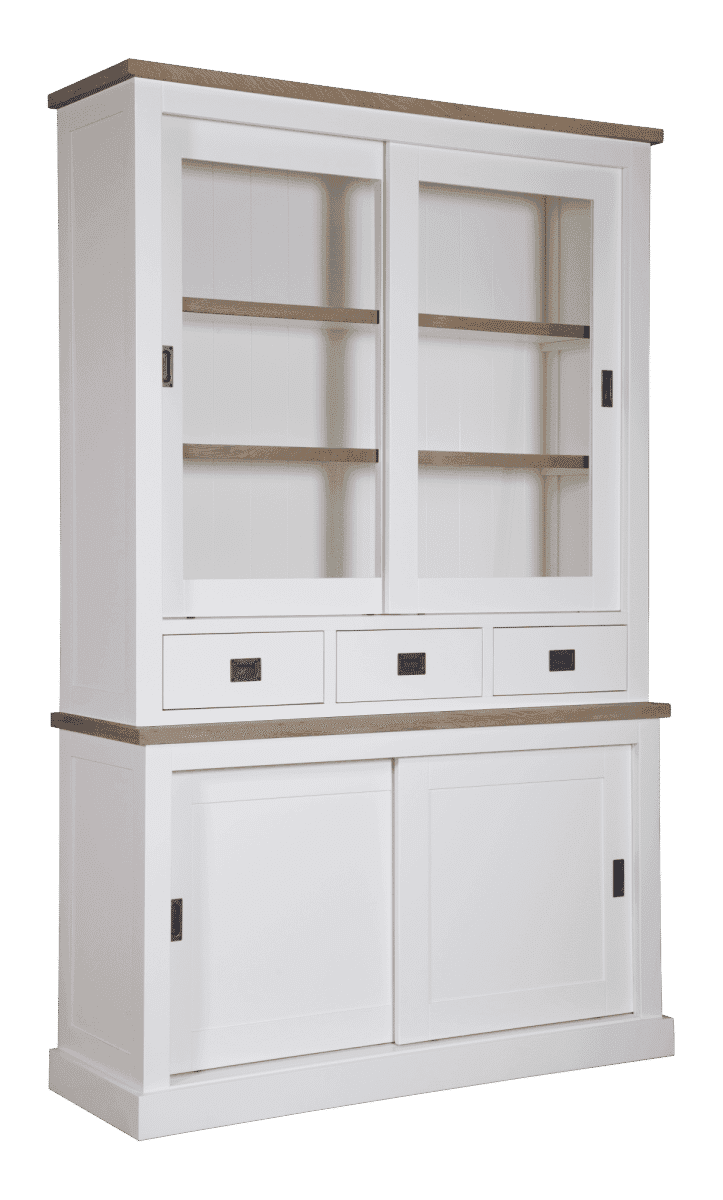 Bufet Lovely Kubic Oak 2 x 2 usi culisante si 3 sertare