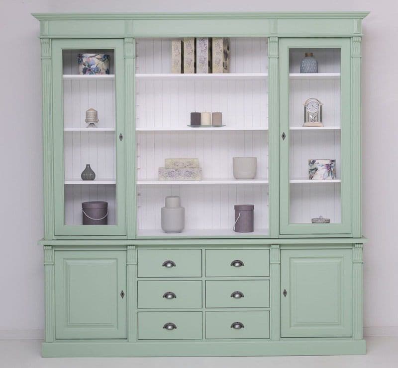Biblioteca Grandeur lemn masiv, 223 x 51 x 228 cm