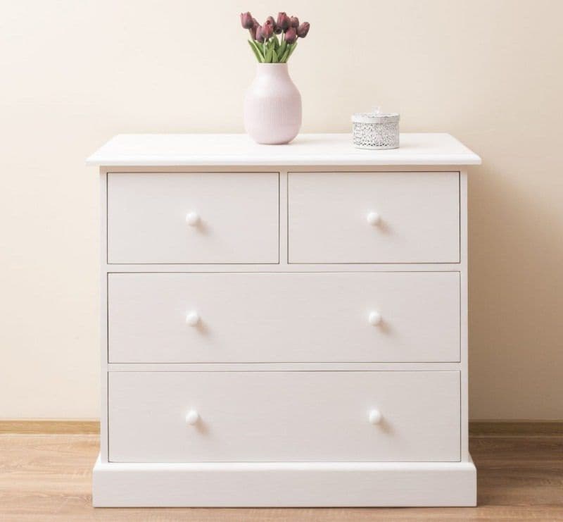 Comoda dormitor lemn masiv, 2+2 sertare, 100 x 50 x 90 cm