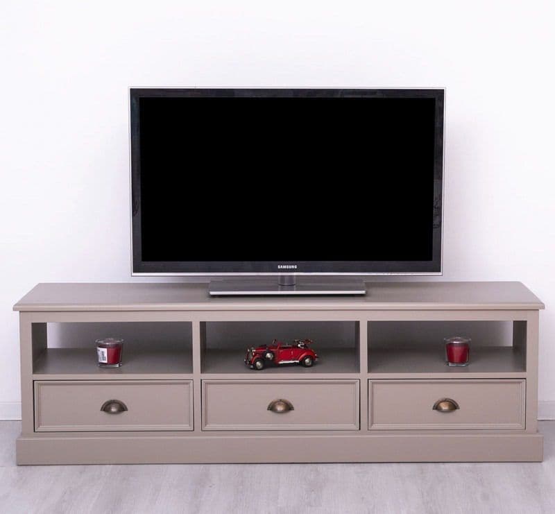 Comoda TV cu 3 sertare lemn masiv, 180 x 46 x 56 cm