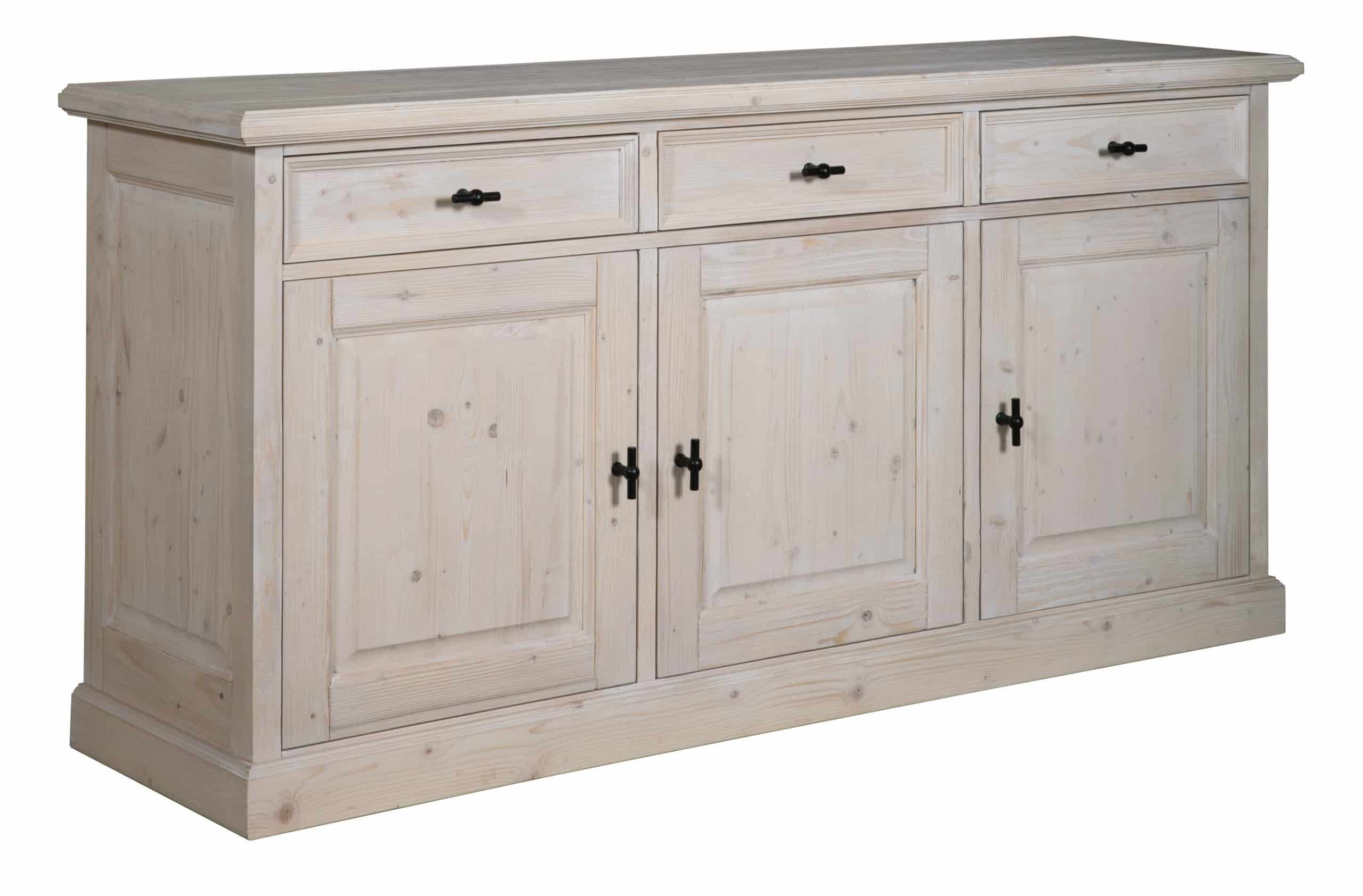 Bufet Arctic Wood cu 3 usi si 3 sertare