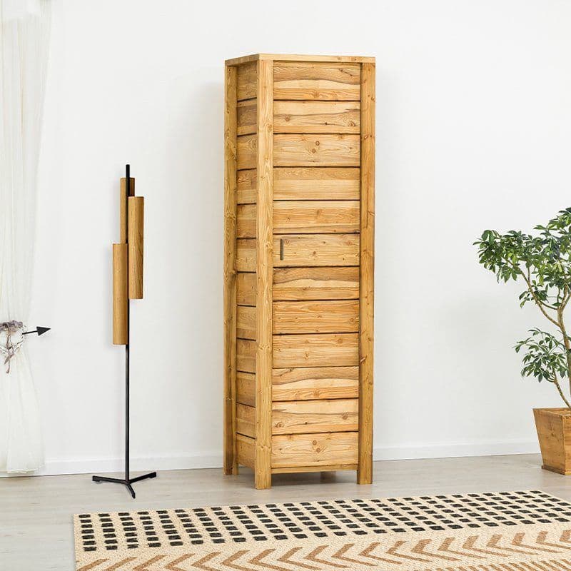 Dulap cu 1 usa Colibri, Lemn masiv rustic, 64 x 60 x 200 cm